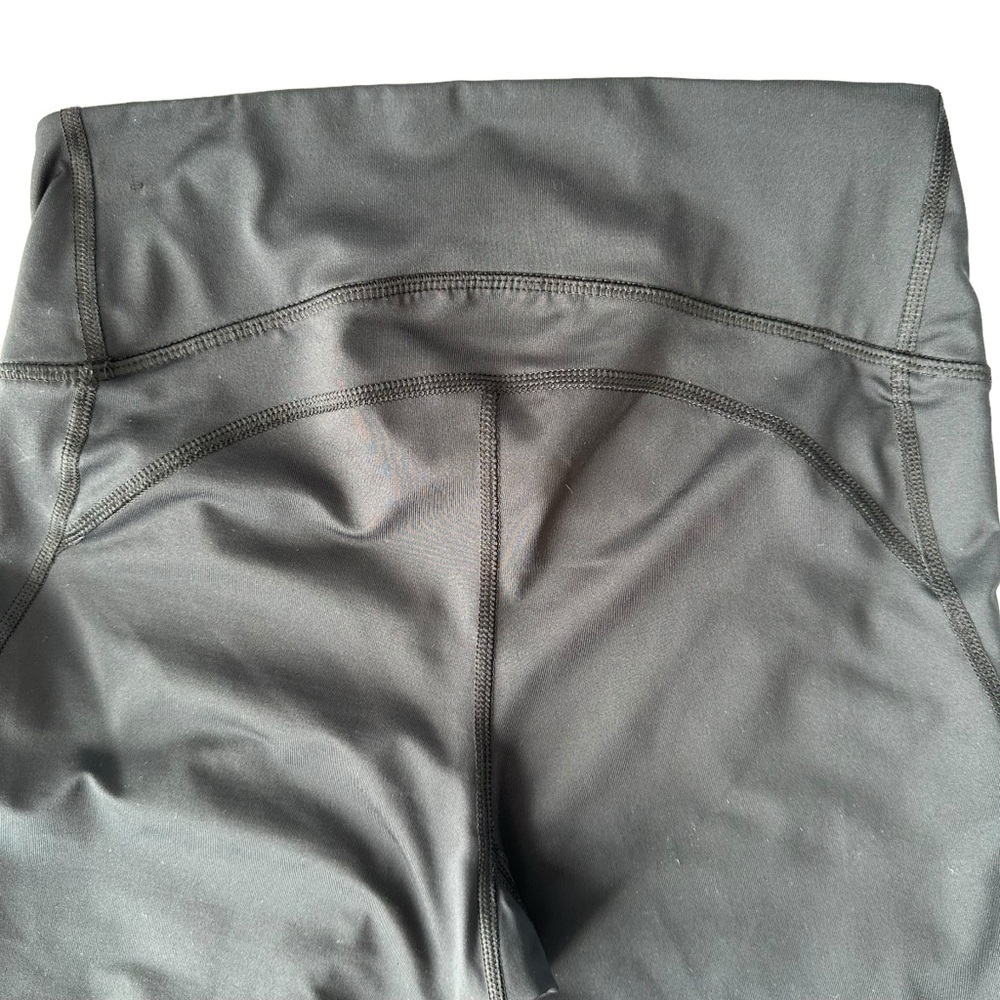 NIKE WOMENS DRI-FIT BLACK MID-RISE 7/8 MESH-PANELLED LEGGINGS IN SIZE US S - Picture 16 of 16